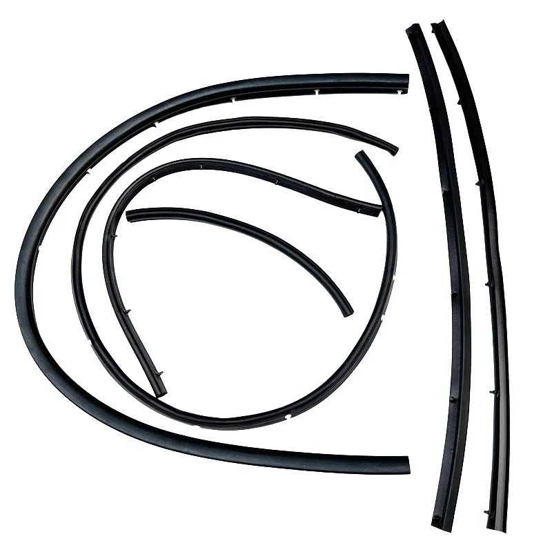 4 / 6pcs Front Hood Weather Strip Seal Rubber For 08-14 15-20 Mitsubishi Pajero 5902A017 5902A015 5902A016 5902A054 MR523297