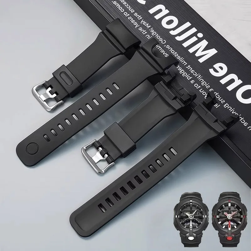 카시오 G-SHOCK ga500 GA-500 GA-500-7A GA-500-1A GA-500-1A4 스마트 시계 액세서리 시계줄 벨트 팔찌용 스포츠 PU 스트랩