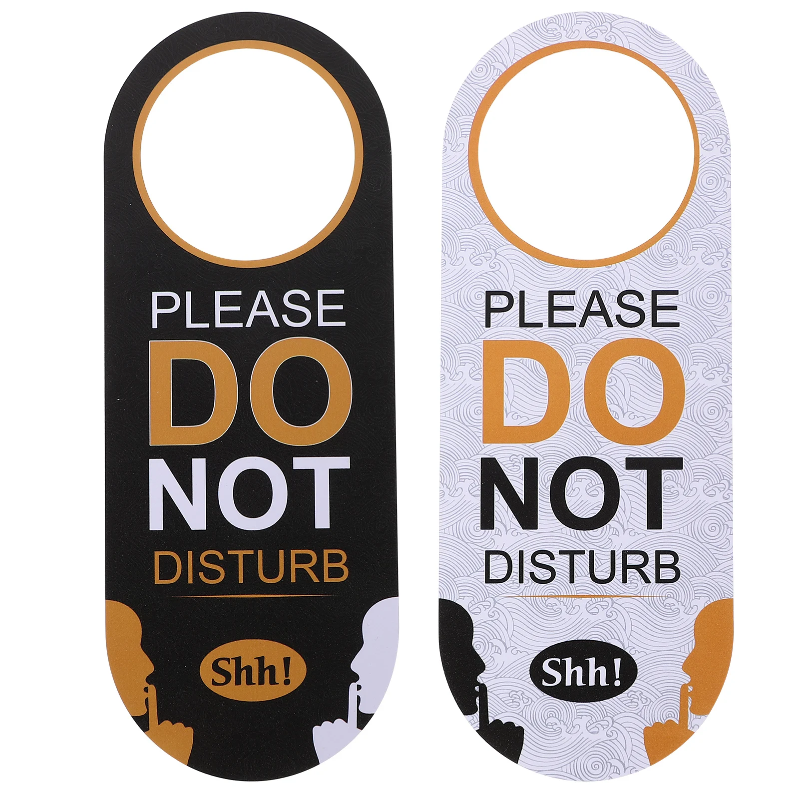 1pc Double Sided Door Hanger Do Not Disturb Please Knock Two-Sided Signs Door Knobs Meeting Room Door Hanger Tags Label Hanging