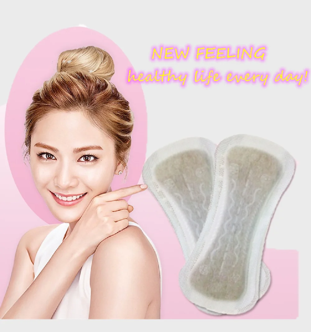 50pc Chinese Herbal Gynecological Pads Medicine Tampons Vaginal Infection Silver-ion Gynecol Cure Care Medicated Sanitary Napkin