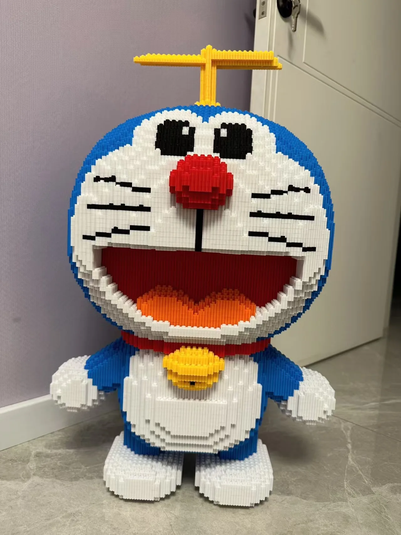 

80000, складные и негабаритные строительные блоки-головоломки Doraemon, трехмерные модели, украшения, подарочные игрушки