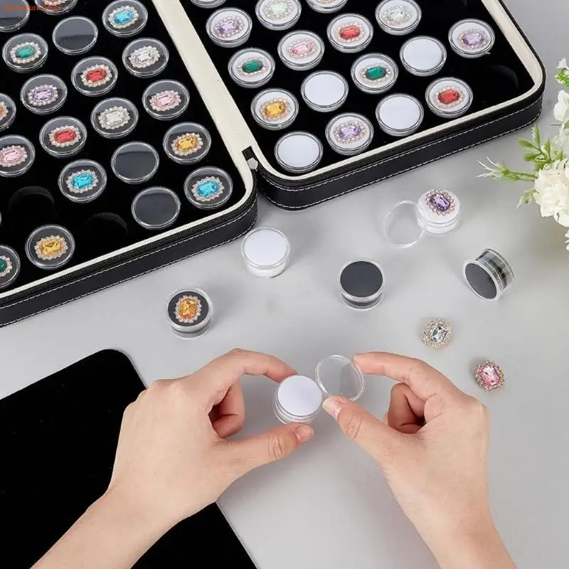 

Q5WE Практичный акриловый контейнер для хранения ювелирных изделий с ручкой для переноски Чехол для хранения ювелирных изделий и