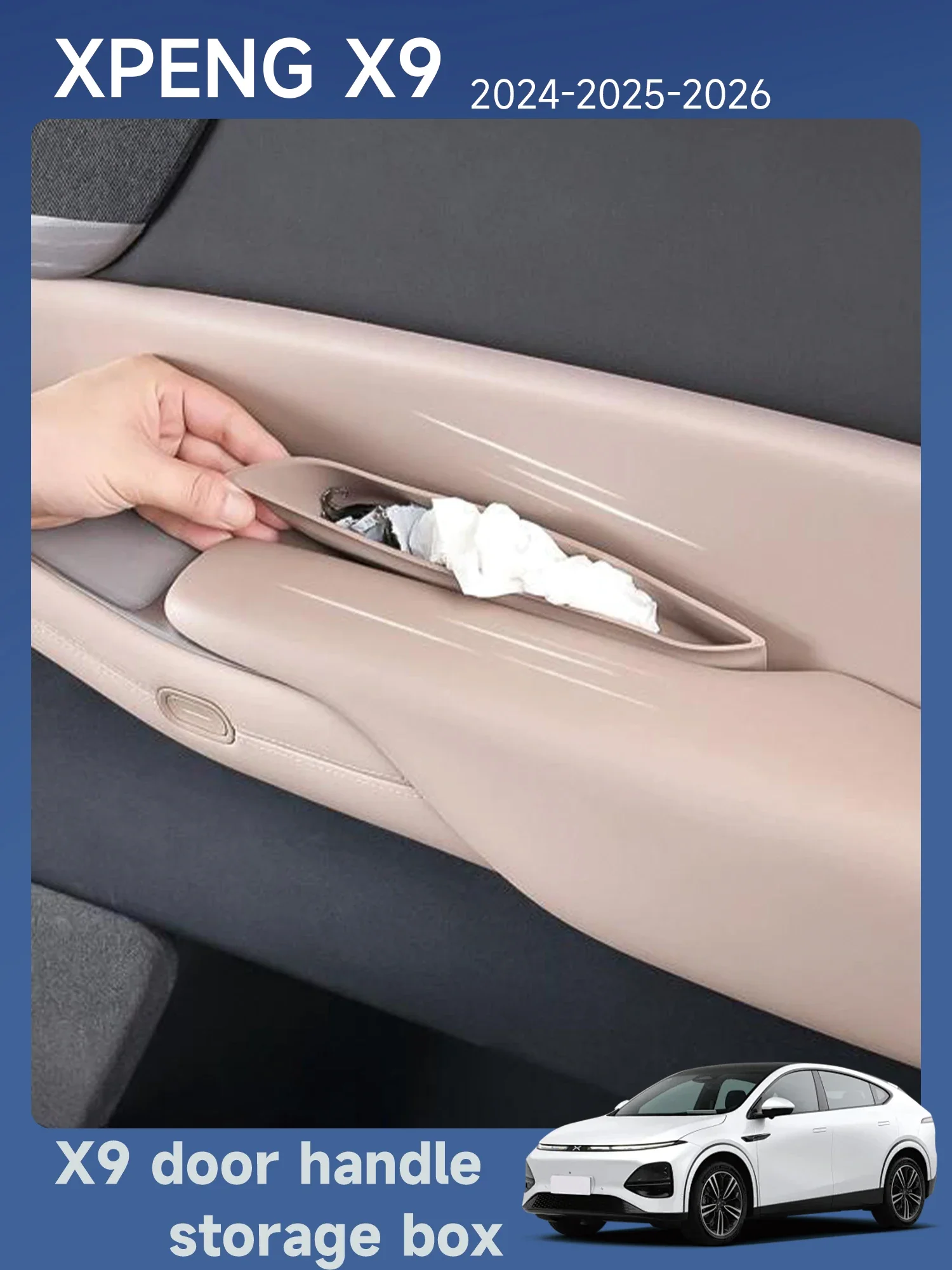[Fast Shipping] XPENG X9 2024 2025 Door Handle Storage Box