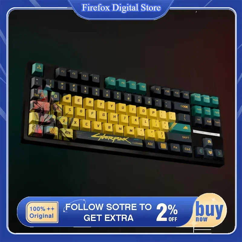 CKC لعبة الرسوم المتحركة موضوع Keycap مخصص خمسة الجوانب الحرارية التسامي PBT مجموعة أغطية المفاتيح للوحة المفاتيح الميكانيكية مفتاح قبعات الصبي هدية