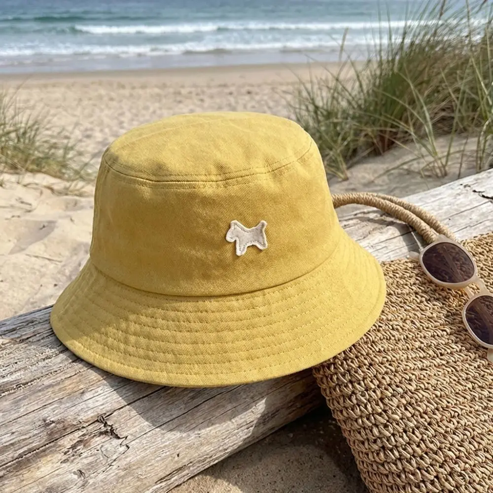 

New Pony Fisherman Hat Sun Protection Foldable Sunscreen Hat Large Brim Breathable Sunshade Hat Seaside Beach