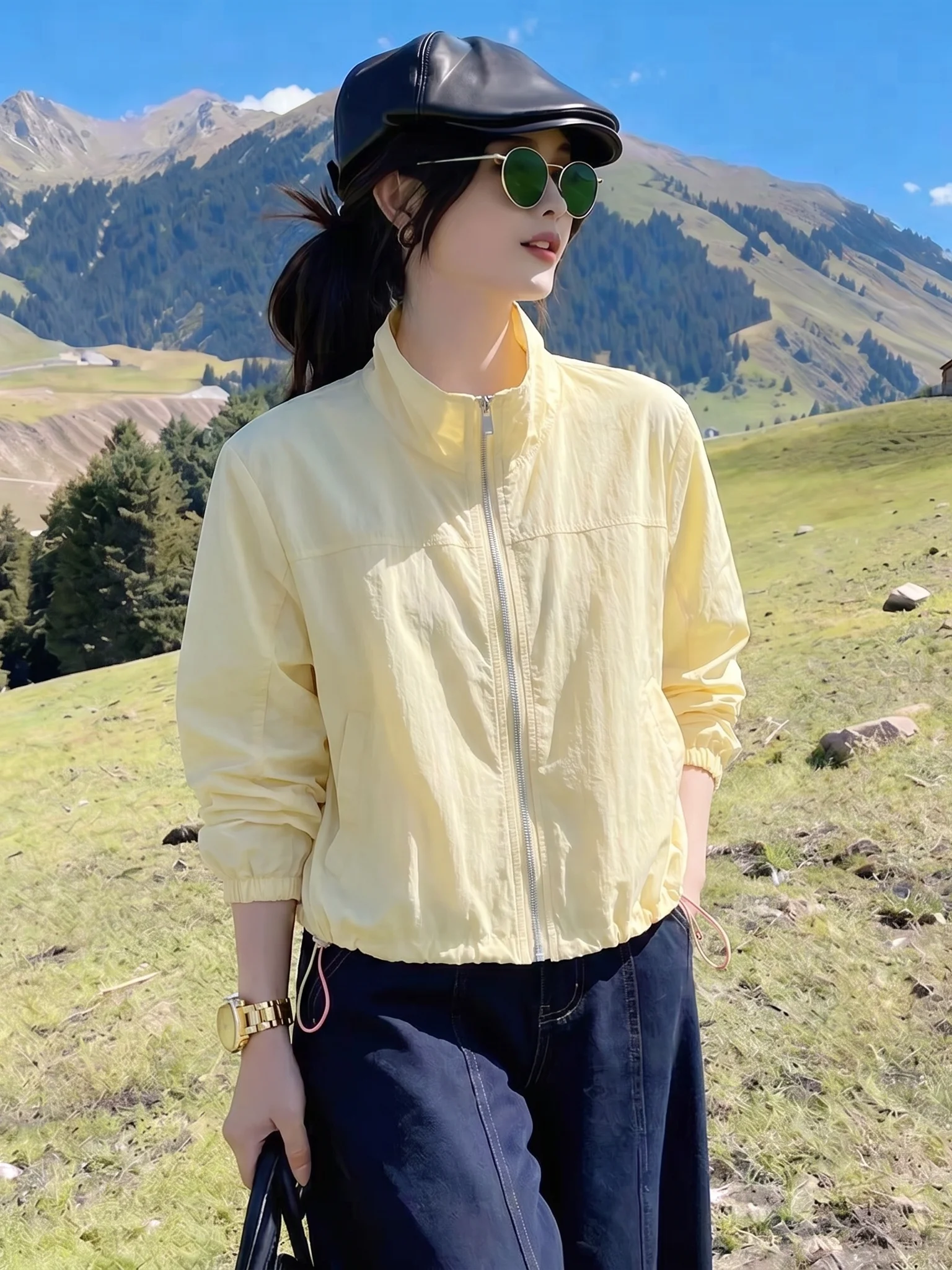 Summer Clothing Label - 2026년 여름 여성용 반팔 얇은 자외선