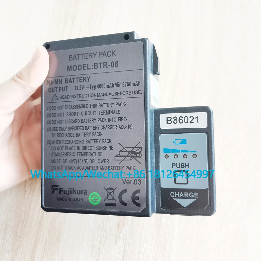 

Asli BTR-08 Battery Pack 13.2V 4000MAh untuk FSM-60S/ FSM-60R FSM-18S/ FSM-18R Fiber Fusion Splicer Tukang Las Power Bank