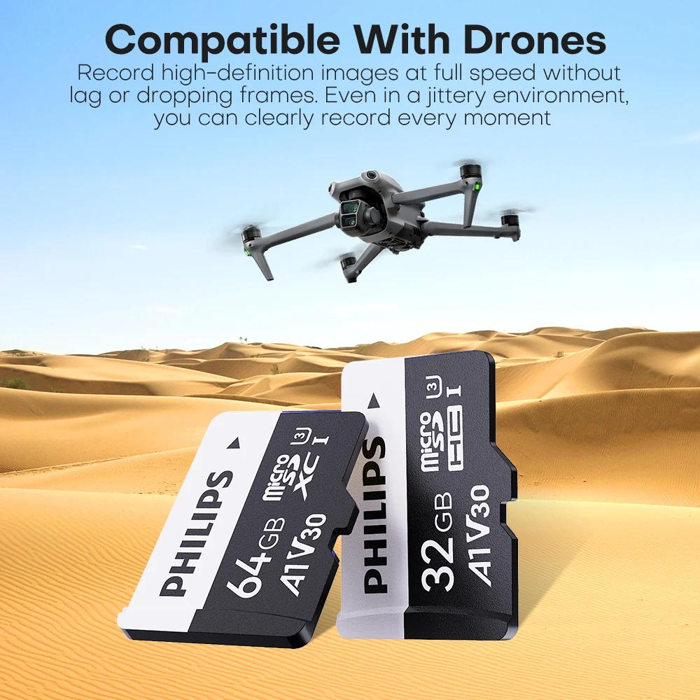 Phipips Ultra Micro sd card 256G 128G 64G Mini SD Card flash card TF Memory Microsd Card 32G 16G for CAMS Drones Samrtphone PC