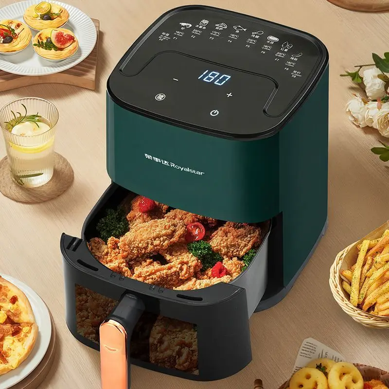 New Household Air Fryer Electric Oven, Smart, Large Capacity, Multifunctional, Fully Automatic, Visual Control