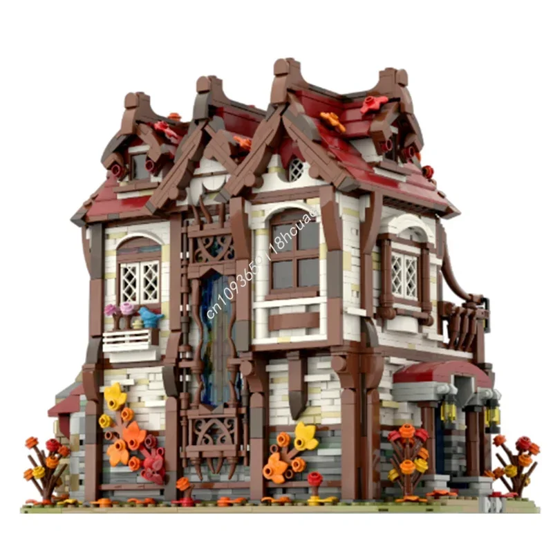 3767pcs MOC Andwraith's BAKERY Castle Building Blocks Festival Gift Challenging DIY Assembly Model For Advanced Builders Parent
