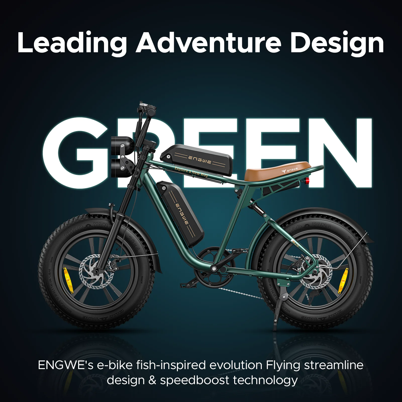 ENGWE 750W Electric Bike, Dual 48V 13Ah Batteries , 28MPH Speed, 150 KM Max Range, Shimano 7 Gears, Ideal for All Terrains