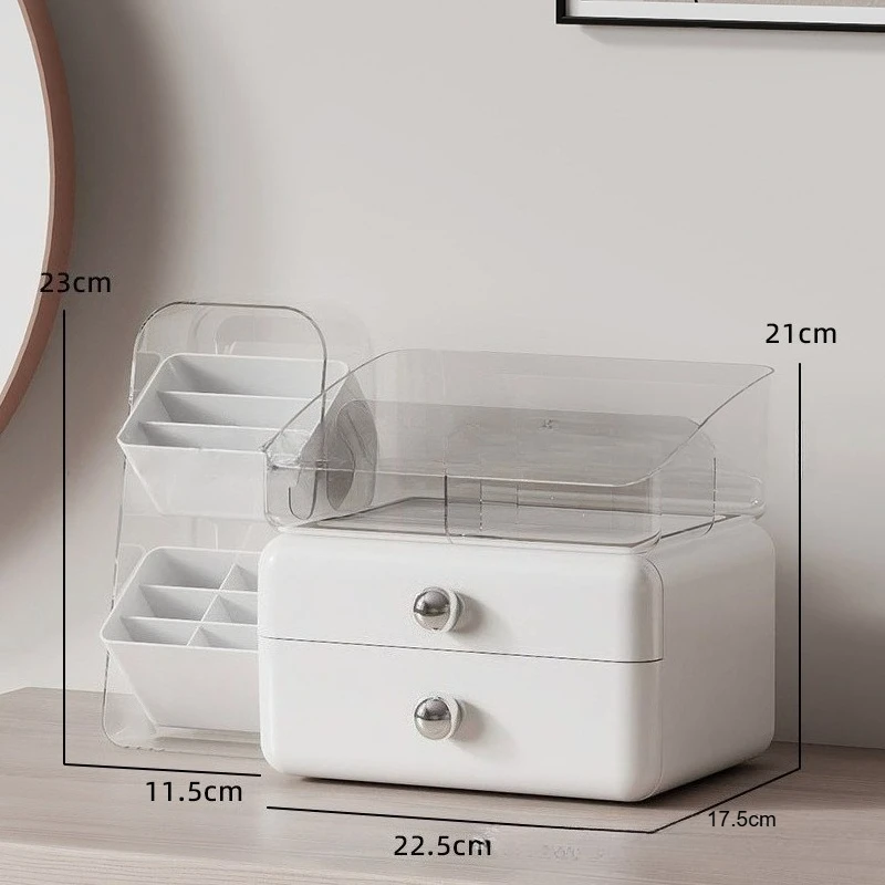 Desktop storage office clutter sorting box drawer style stationery large capacity multifunctional slanted insertion pen holder