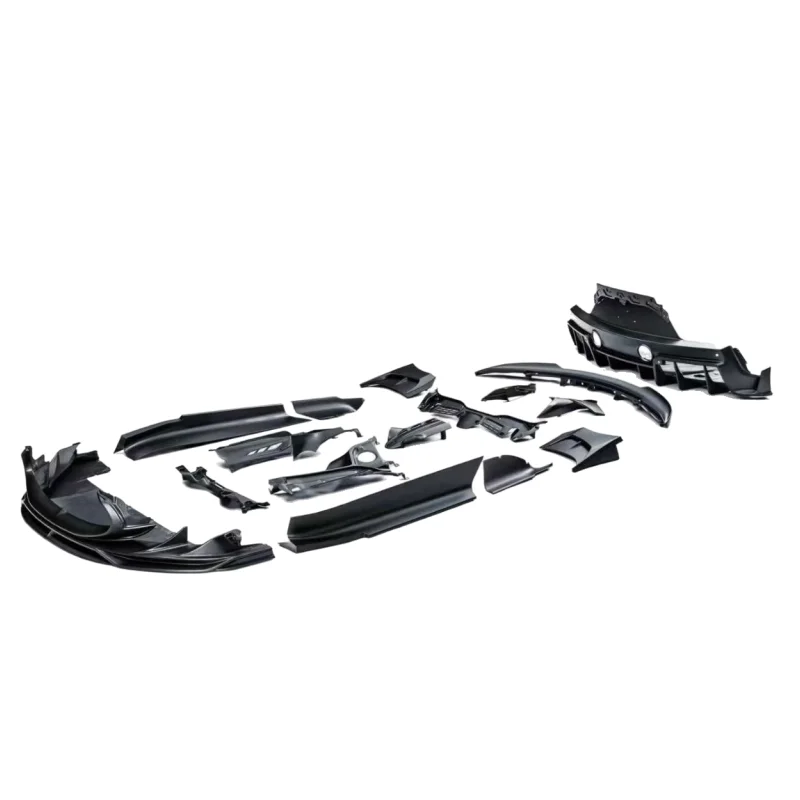 Dry Carbon Fiber Front Lip, Rear Diffuser, Side Skirt, Rear Spoiler Small Surround Suitable for Maserati MC20 Upgrade PK Style