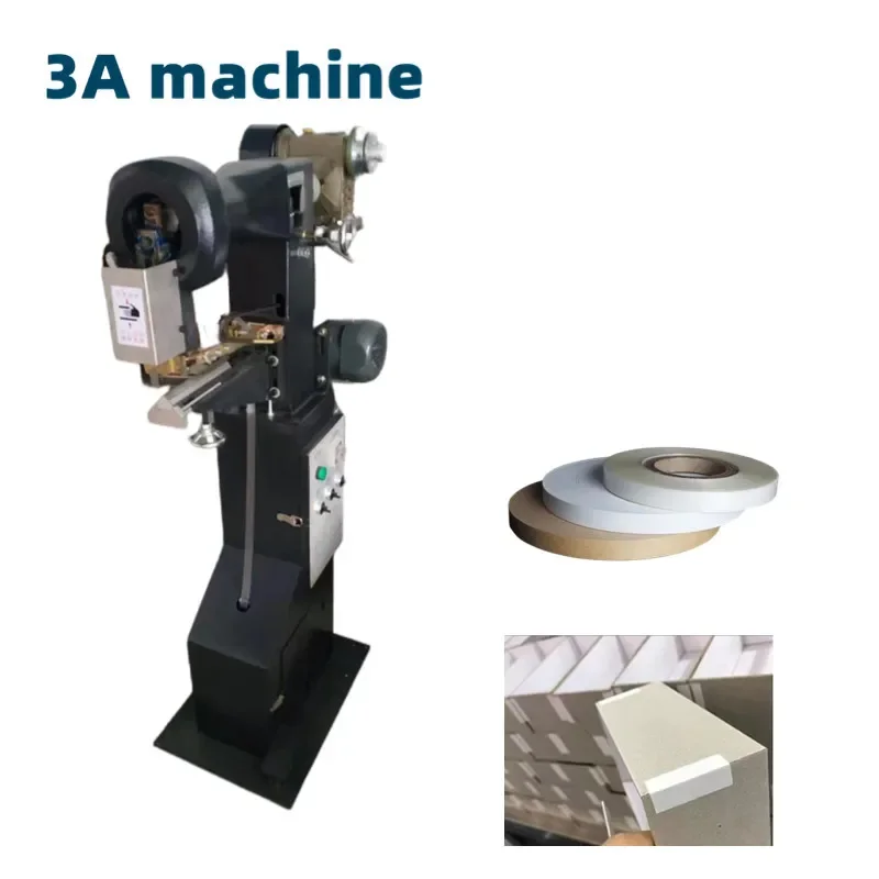 CQT-TJ Manual Rigid Paper Box Corner Tape Pasting Machine Mini Automatic Gluing Machine