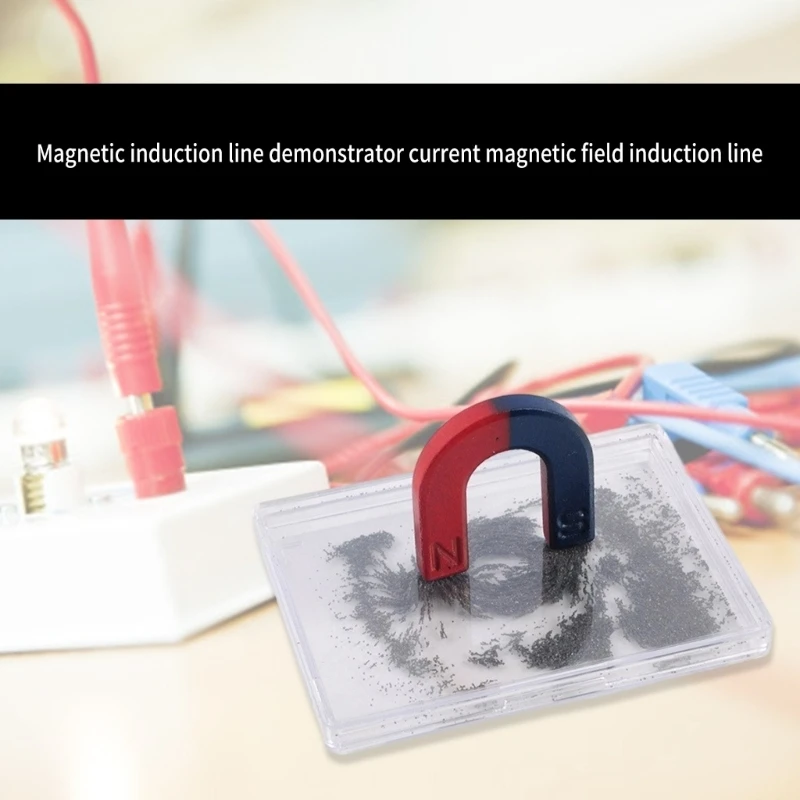 Field Demonstrator With Iron Filings Physics Teaching Aid For Education K92C