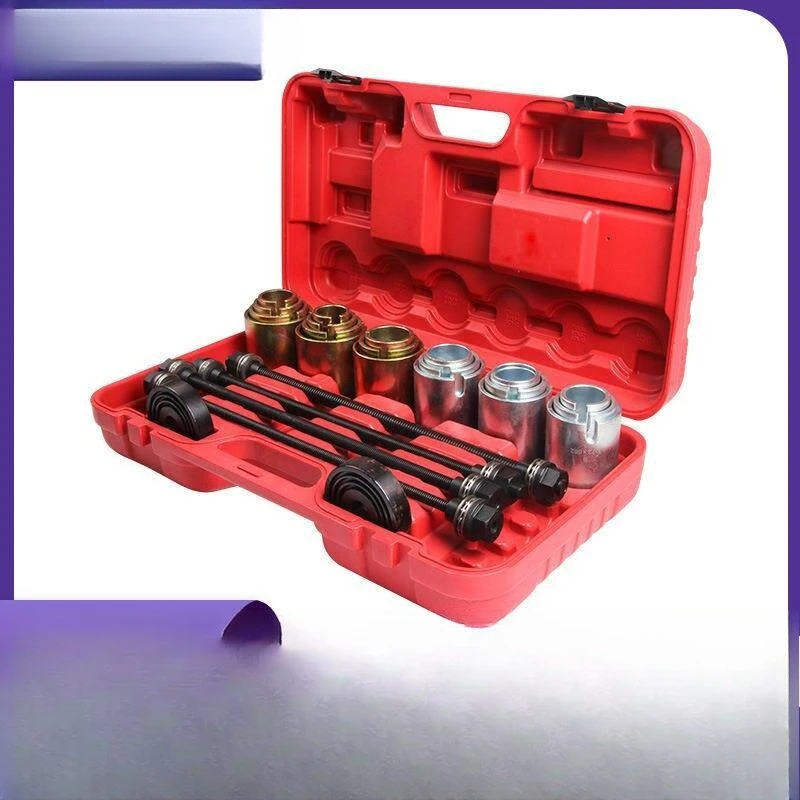 27Pcs Bushing Removal & Installation Kit, Screw Type Rear Axle Sleeve Tool for Full Series Auto Maintenance