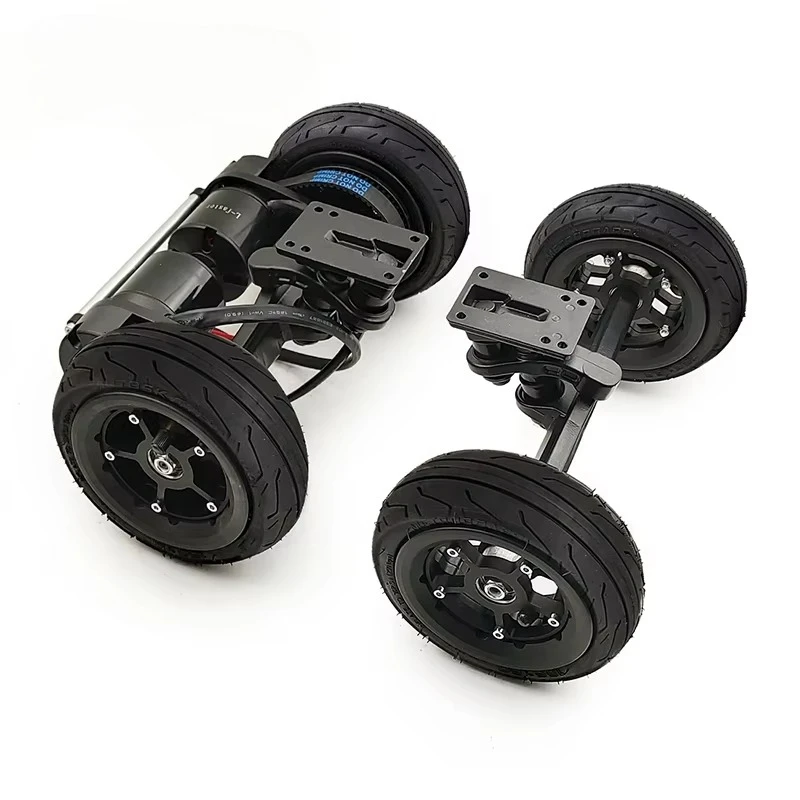 

6 Inch Hollow Out Aluminium Alloy Hub Wheel Electric Skateboard Belt Drive Truck Conversion Kit with 36V Dual Motor