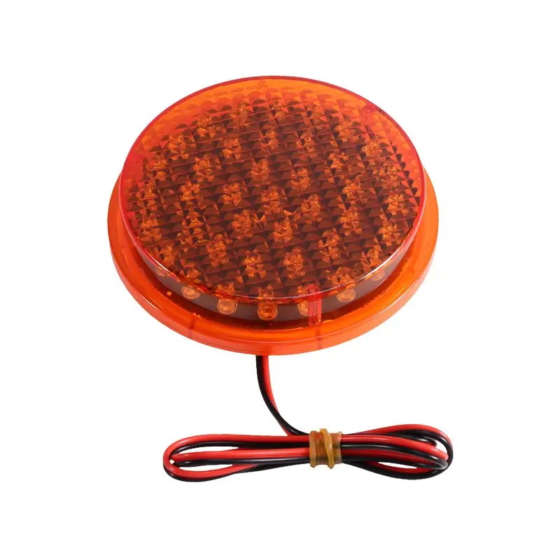 FEDI-100Mm Diameter Traffic Signal Light Module DC 12V LED Traffic Lamp LED Traffic Signal Light Lampwick No Visor Yellow