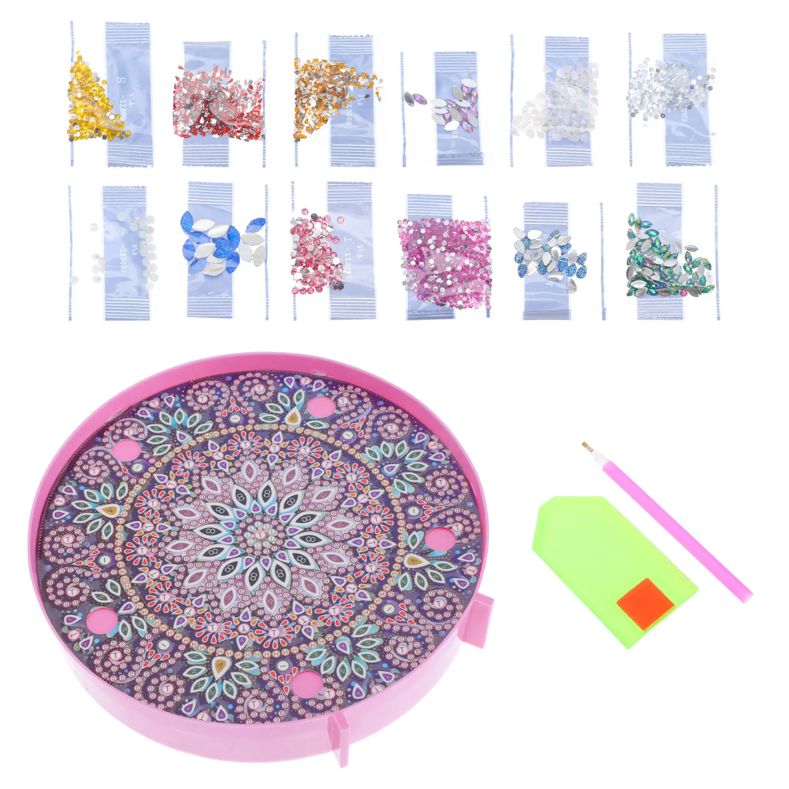 

Мультяшный светодиодный ночник-картина 5D с эффектом бриллиантов, декоративный светильник для прикроватной тумбочки, 5D светящийся ночник, теплый свет для вечеринок