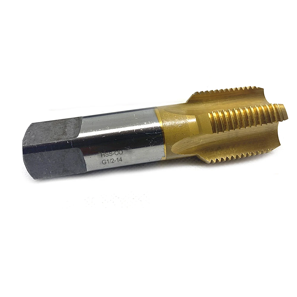 Imagem -04 - Torneira de Rosca de Tubo Cônico de Estanho Hss-co Npt g Rosca de Parafuso de Tubo Hsse Americano Torneiras de Flauta Espiral g1 Npt1 G111