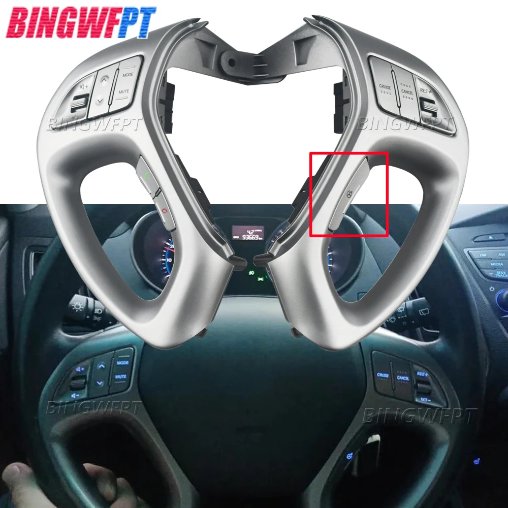 

Кнопка на руле автомобиля для Hyundai Tucson IX35 2010-2015, левая панель управления, блок кнопок правого пульта дистанционного управления