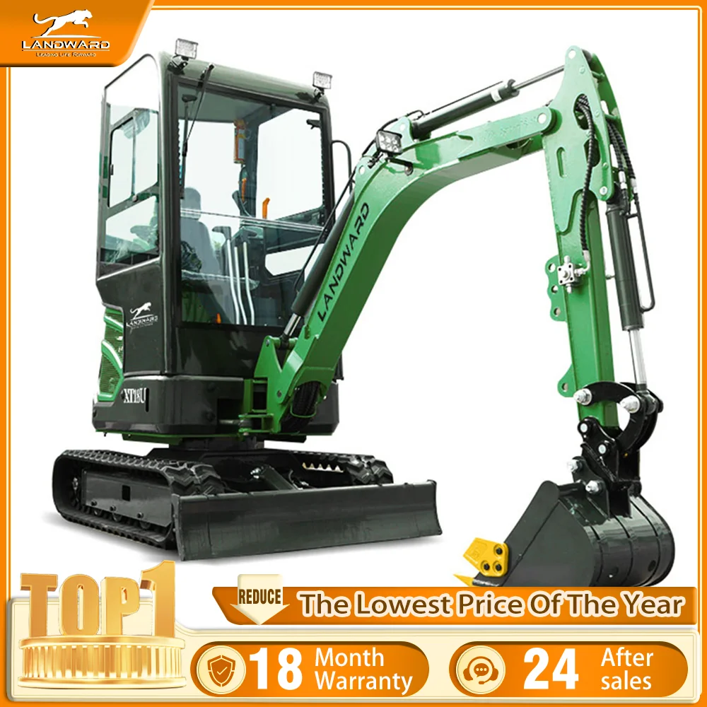 

Hot Sale Agricultural Small Trencher Home Mini Digger EPA Euro 5 Multi-Purpose 1.8 Ton High Quality Crawler Excavator Customized