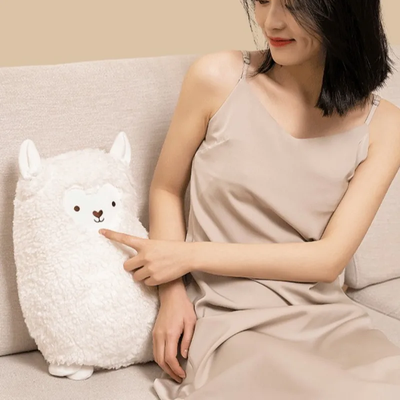 Rechargeable Alpaca Massage Pillow Multifunctional Soft Infrared Full-body Massage Cushions Comfortable Electric Massage Device