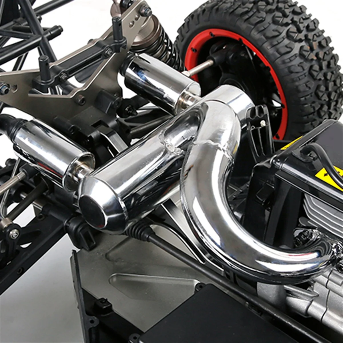 

A72I RC Car Double Mute Pipe Exhaust Pipe for 1/5 5Ive T Rovan 29CC 30.5CC 32CC 36CC 45CC Engine Rc Car Update Parts