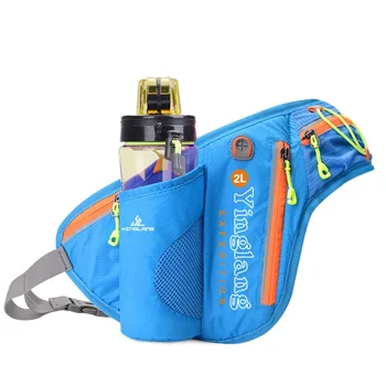 SPORTSHUB حقائب ركض الخصر العاكسة مع حامل الزجاجة حزمة مراوح رياضية للتخييم/المشي لمسافات طويلة/صيد الأسماك الخصر حزمة أكياس SB0027