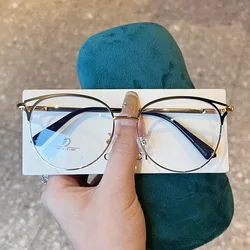 Round Shape Glasses Frame Women Fashion Stylish Blue Light Blocking Glass Women Hot Selling Frame Eyeglasses
