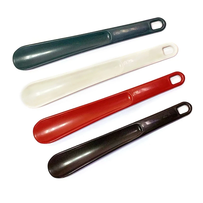 Shoehorn - 25 Cm - Short Handle - Very Stable - With Hanging Hole - Ergonomic Shape - Suitable For Women, People