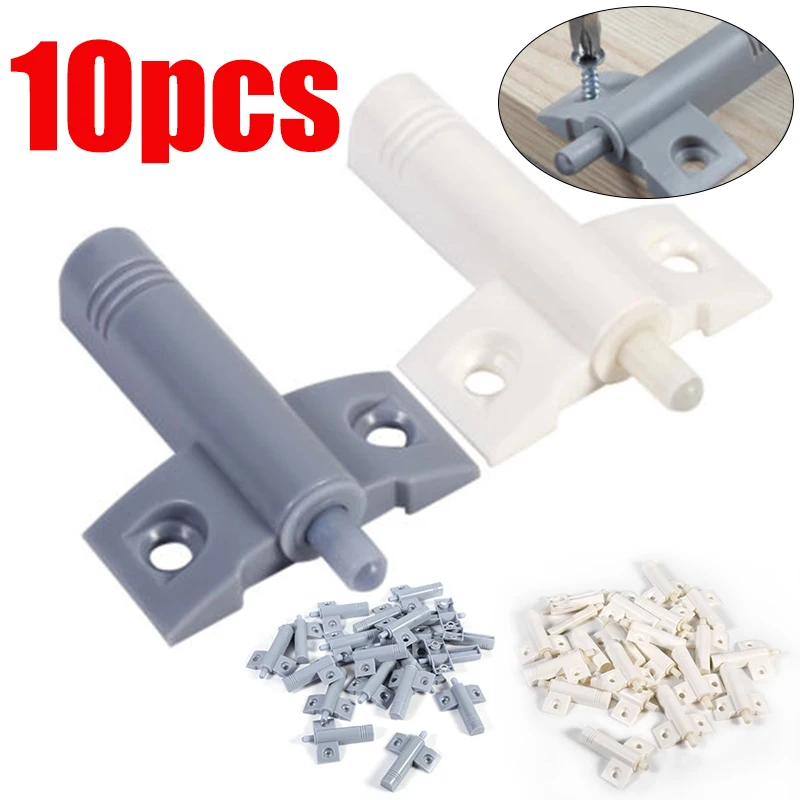 10PCS  Gray White Kitchen Cabinet Door Stop Drawer Soft Quiet Close Closer Damper Buffers For Furniture Hardware