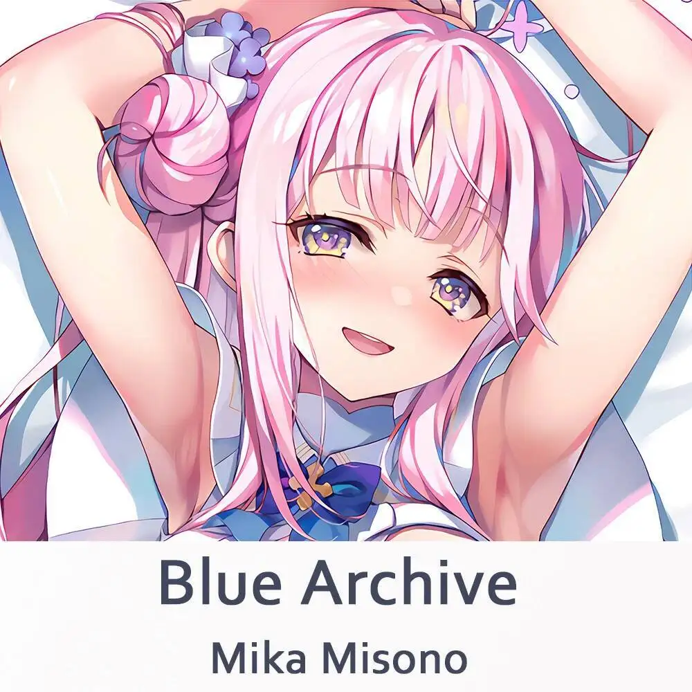 

Dakimakura Blue Archive Mika Misono Pillow Case Anime Cosplay Hing Body Accessories Gifts