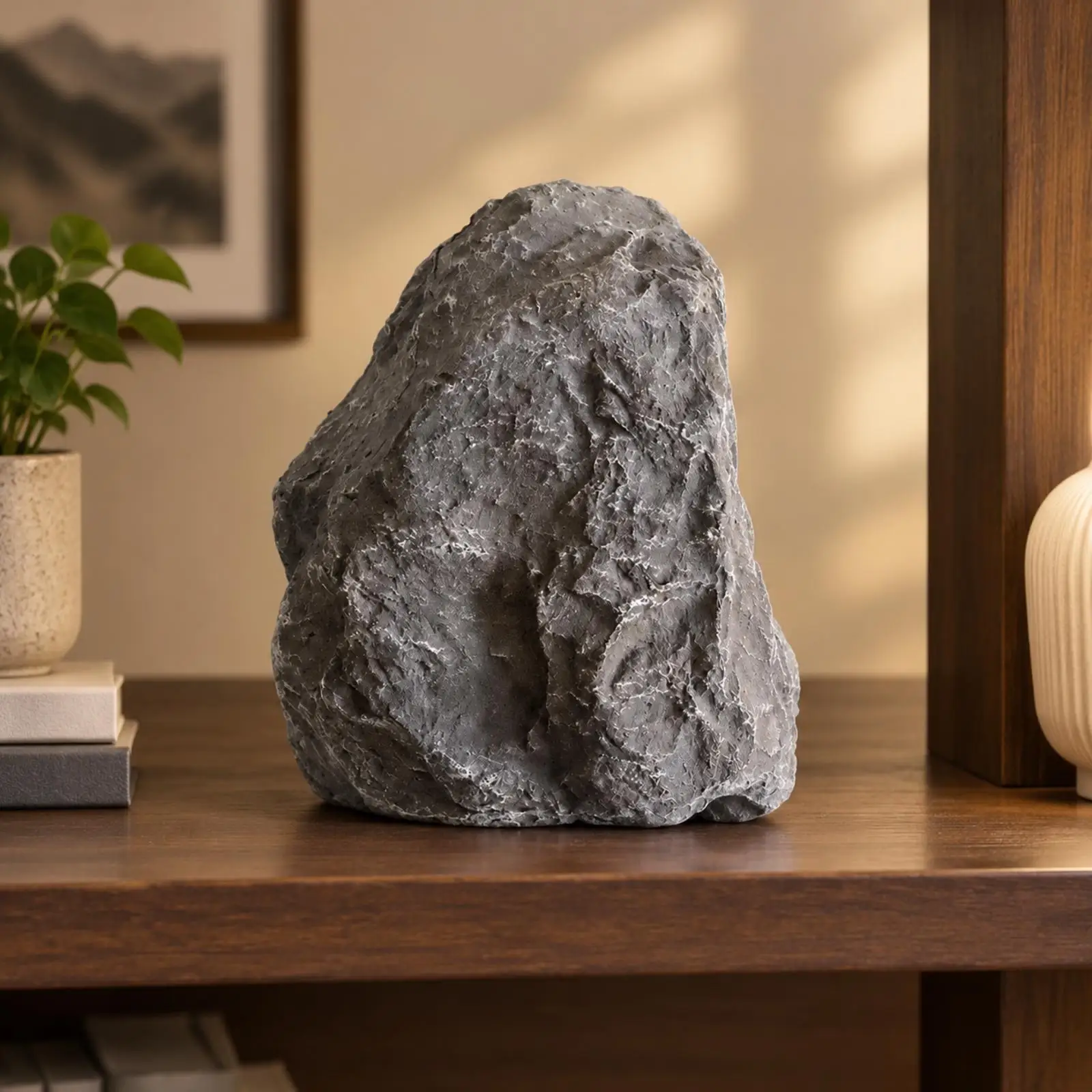 PU Molded Decorative Rock Realistic Gray Stone-Like Faux Rock Fake Rocks Indoor Outdoor Easy to Install