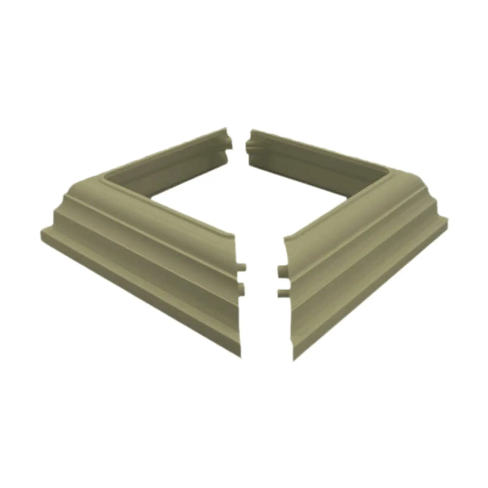 

Vinyl Post Skirt for 4 inch x 4 inch Fence Base Accessories, Column Wrap Post Base Cover for Porch Fence