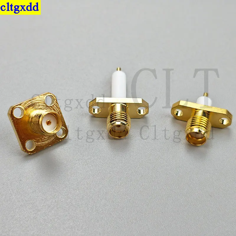 Cltgxdd 1-5piece SMA-KFD4-3 SMA-KFD12-3 SMA-KFD4-3 2/4 hole flange square connector external thread internal hole female adapter