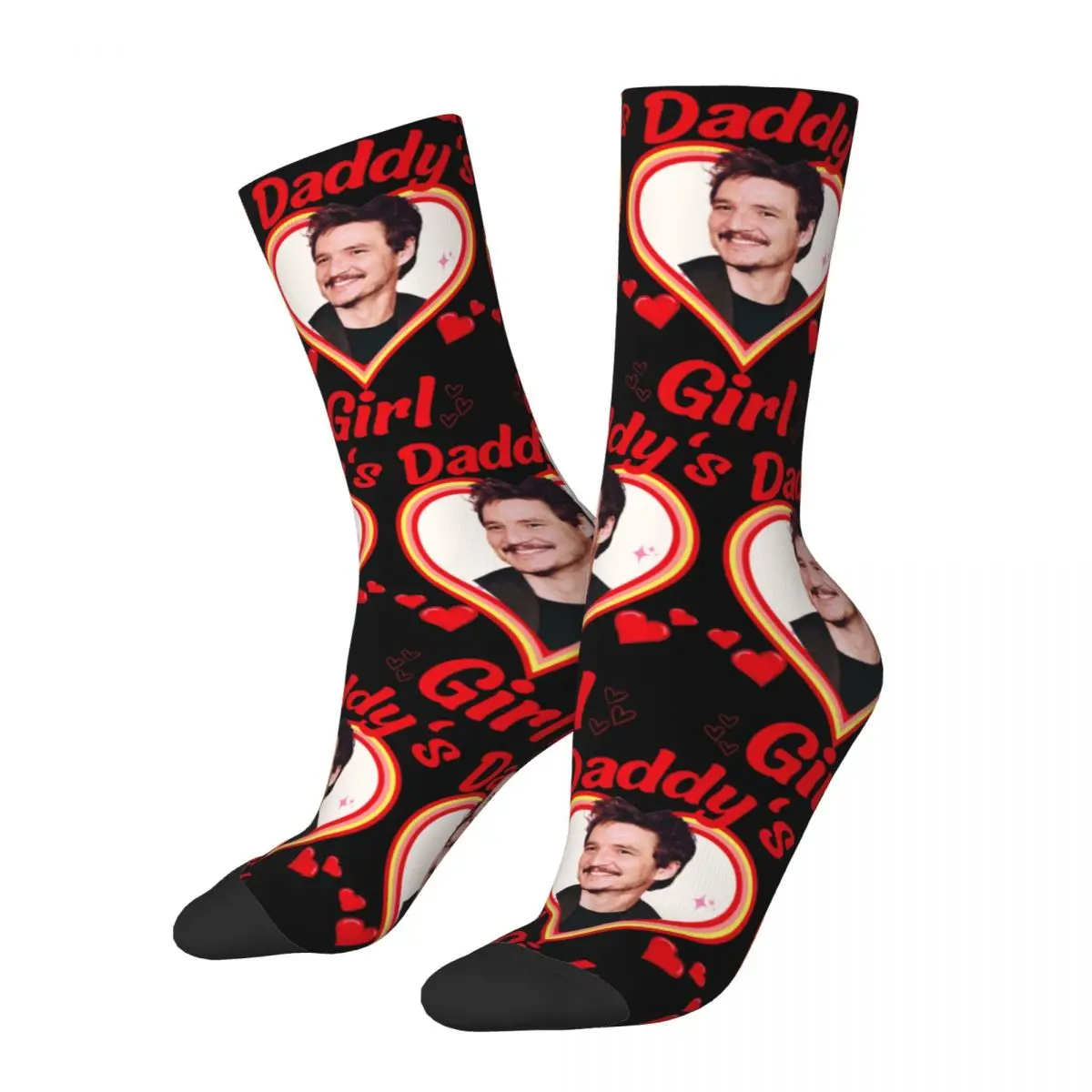 Cozy Women's Socks Pedro Pascal Daddys Girl Accessories Super Soft Skateboard Socks All Seasons Wonderful Gifts