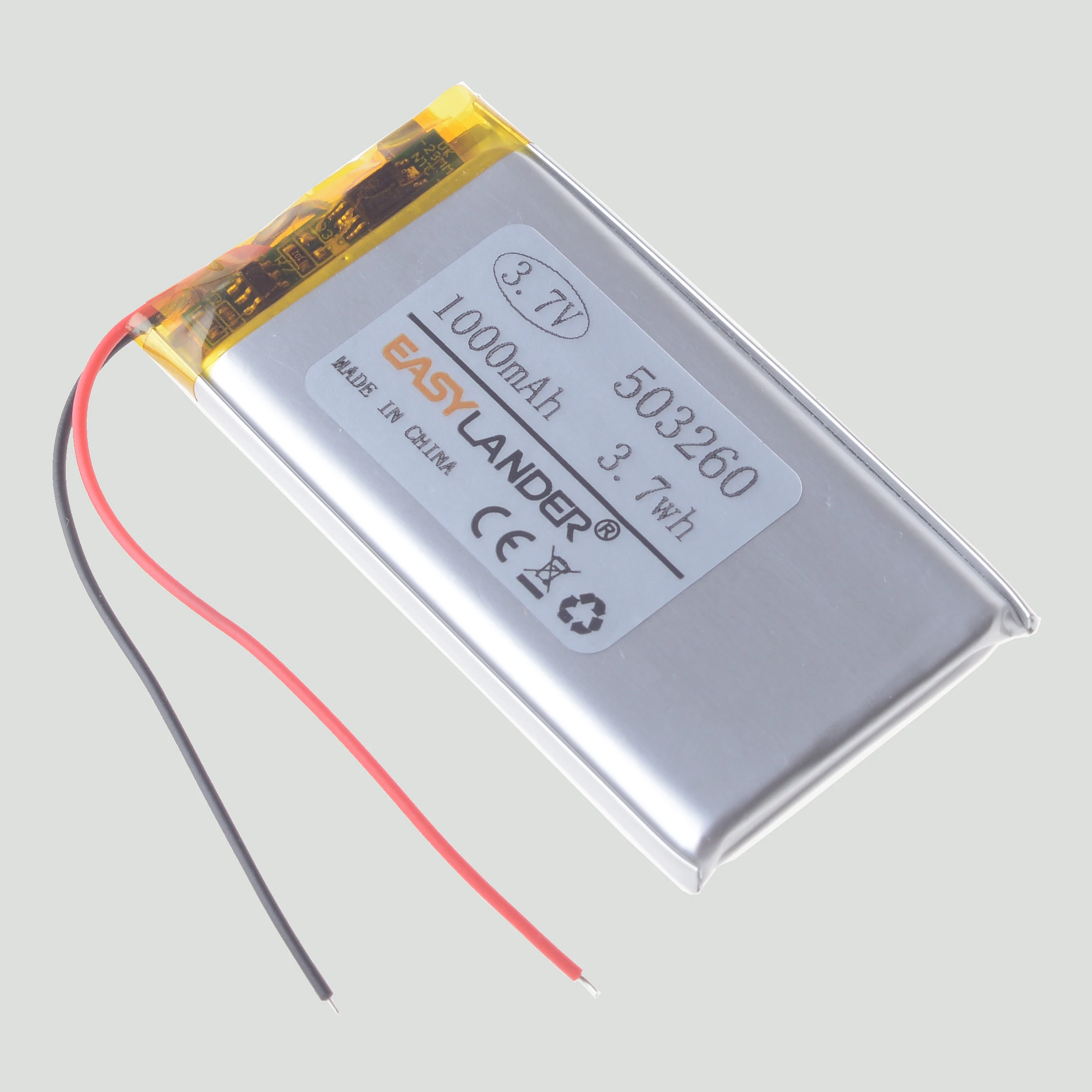 10PCS/Lot 3.7V 1000mAh 503260 Lithium Polymer Li-Po li ion Rechargeable Battery cells For Mp3 MP4 MP5 GPS PSP mobile bluetooth