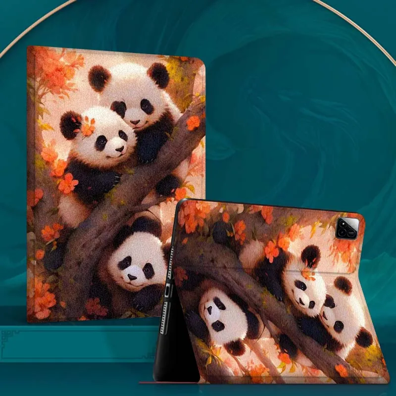 

Panda Art Cartoon Tablet Case For Xiaomi Redmi Mi Pad 4 5 6 6s 7 7s SE Pro 2 11 Plus Max 12.4 11.2 12.5 8.7 inch