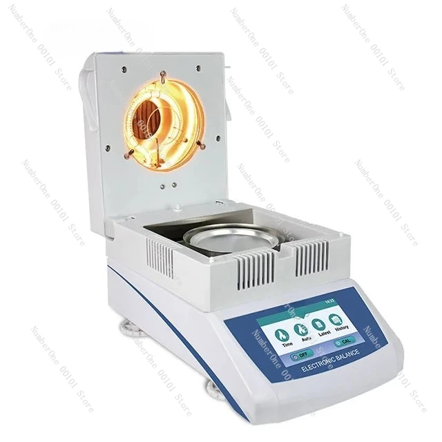 Halogen Moisture Readability 0.002g Moisture and Meters