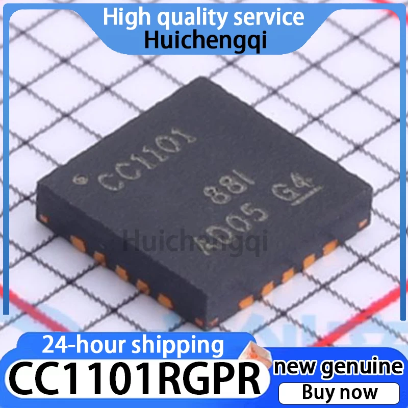 2PCS Original Genuine SMT CC1101RGPR QFN-20 Frequency Wireless Transceiver Chip