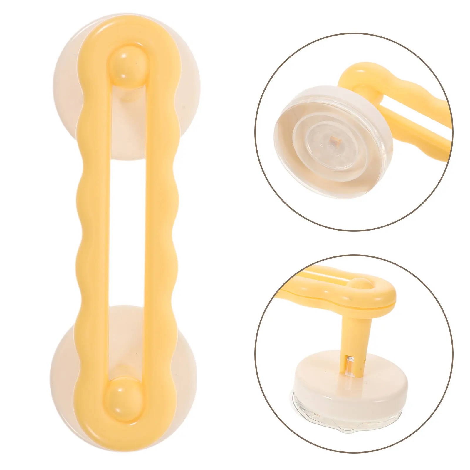 

2Pcs Bath Safety Grab Rail Heavy Duty Suction Cup Shower Handle Non-Slip Ergonomic Grip for Elderly Kids Apartment Travel Easy