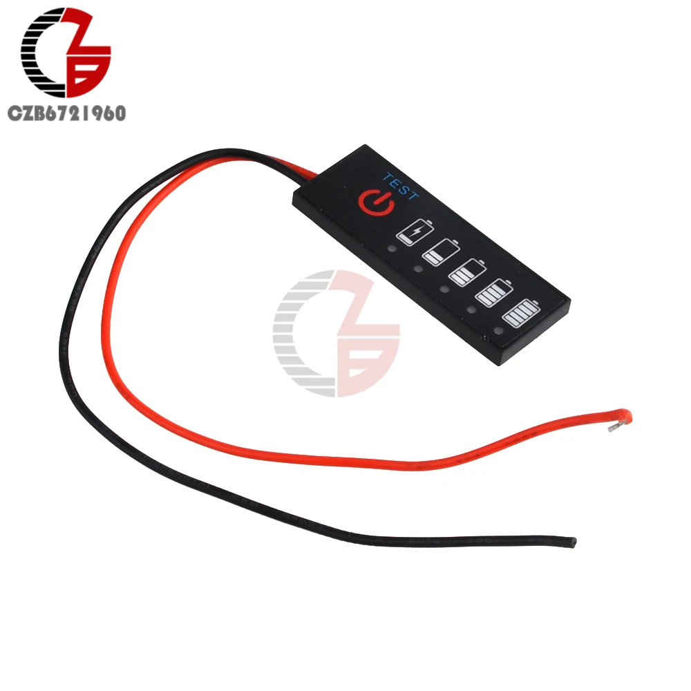 1S-7S 18650 Li-ion Lipo Lithium 5-30V Lead Acid Battery Level Indicator Tester LCD Display Meter Module Capacity Voltage Meter