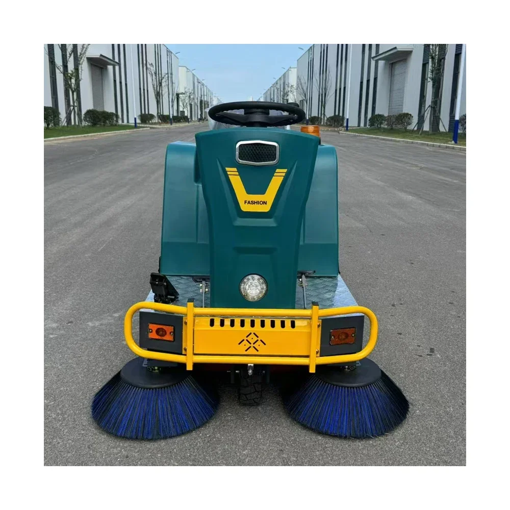 Road Sweeper Electric Dust Truck Two Brushes and One Suction