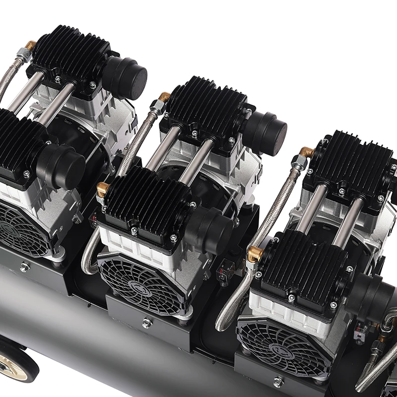 Oil Free air Compressor 180 Liter Low Noise Oil Free Silent air Compressor 180l 1440 Rpm 6000w 8hp 220V