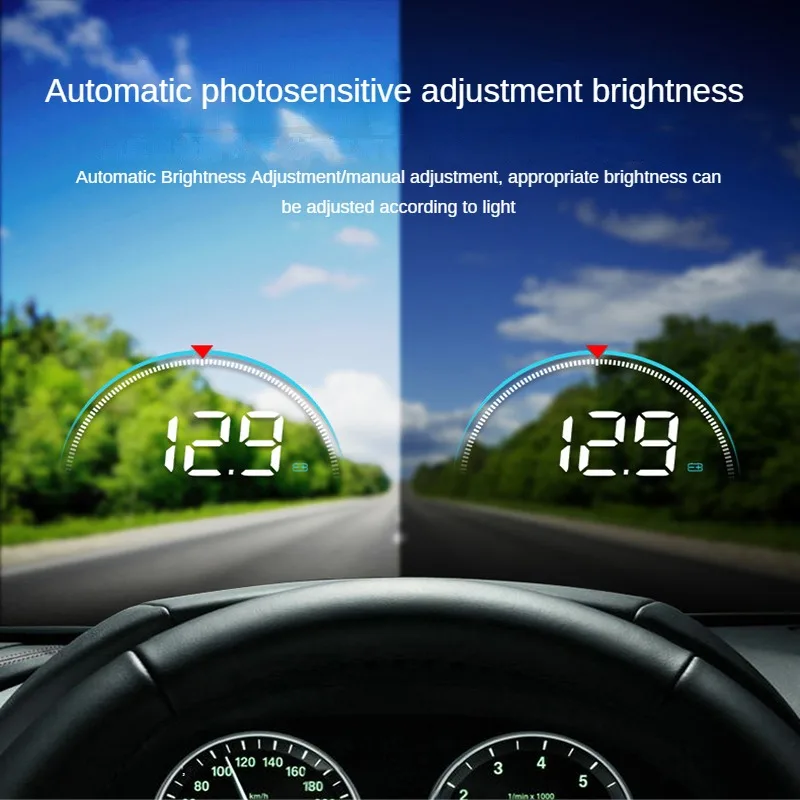 

HUD Head Up Display OBD High Definition Vehicle Portable Compass Projector Vehicle Universal Vehicle Velocimeter Display Screen