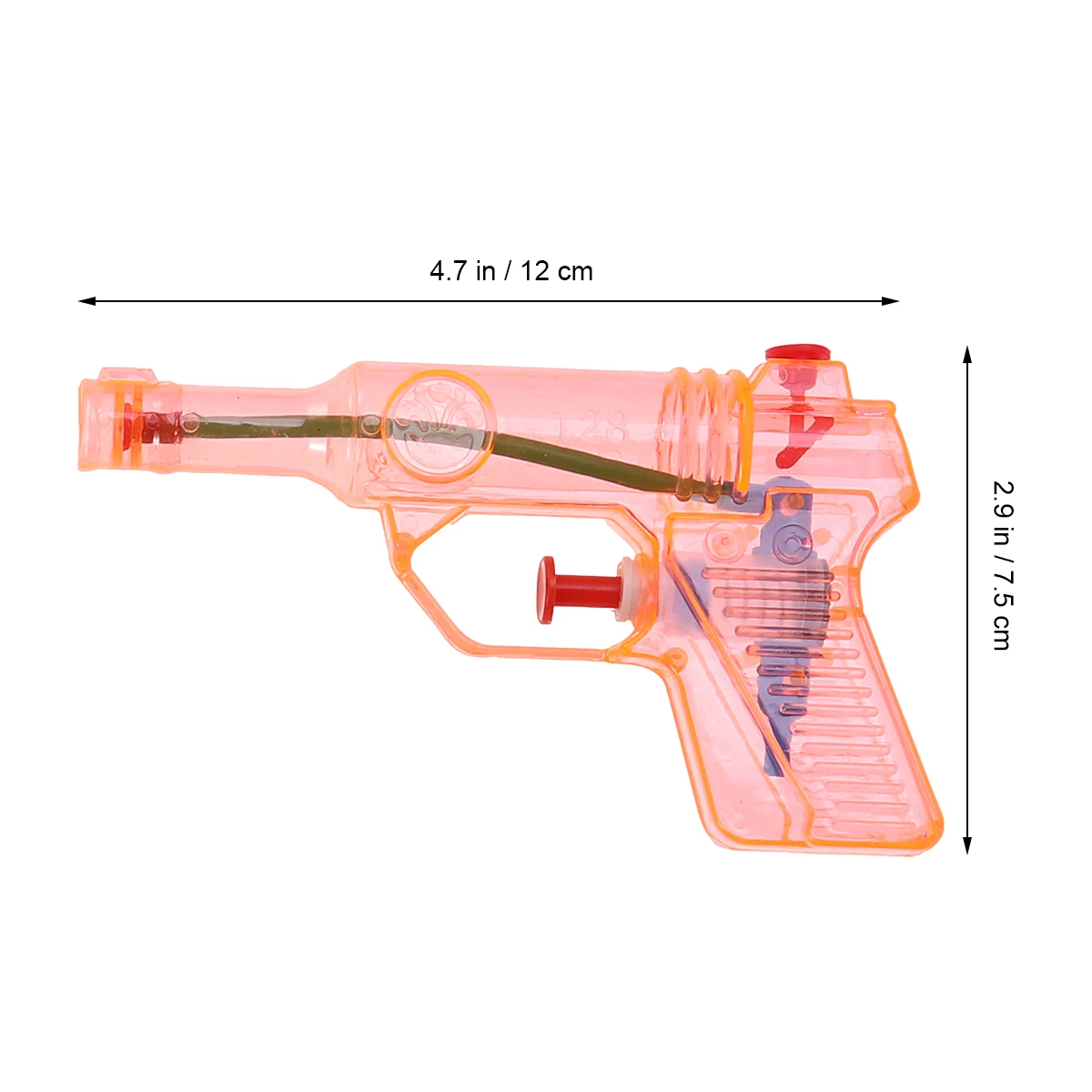 Pistola de agua transparente para niños, juguetes de agua pequeños, gran verano, 24 piezas