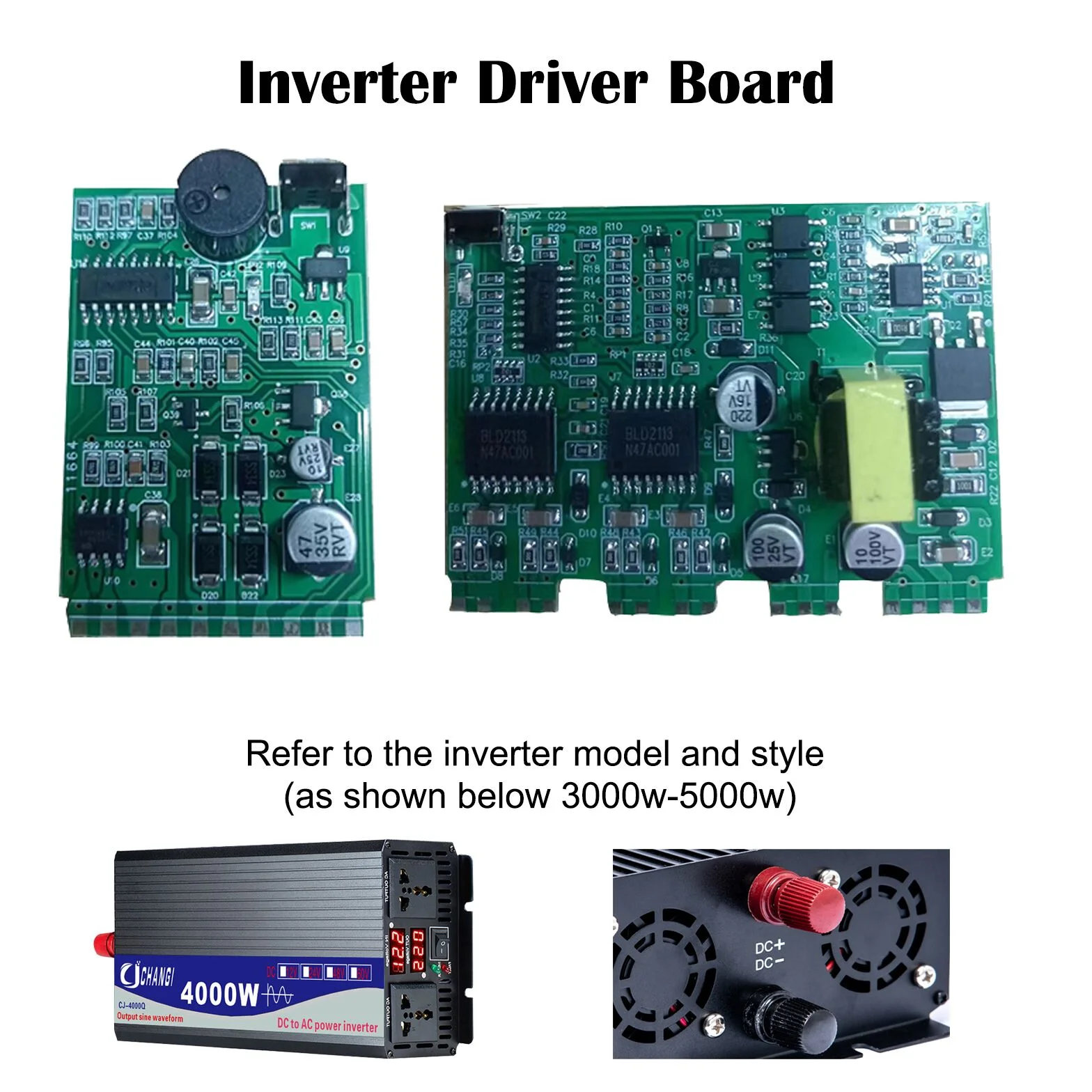 3000W 4000W 5000W 12V-72V To AC 110V 220V Inverter Accessories Inverter Driver Board Power Module Drive Core Transformer