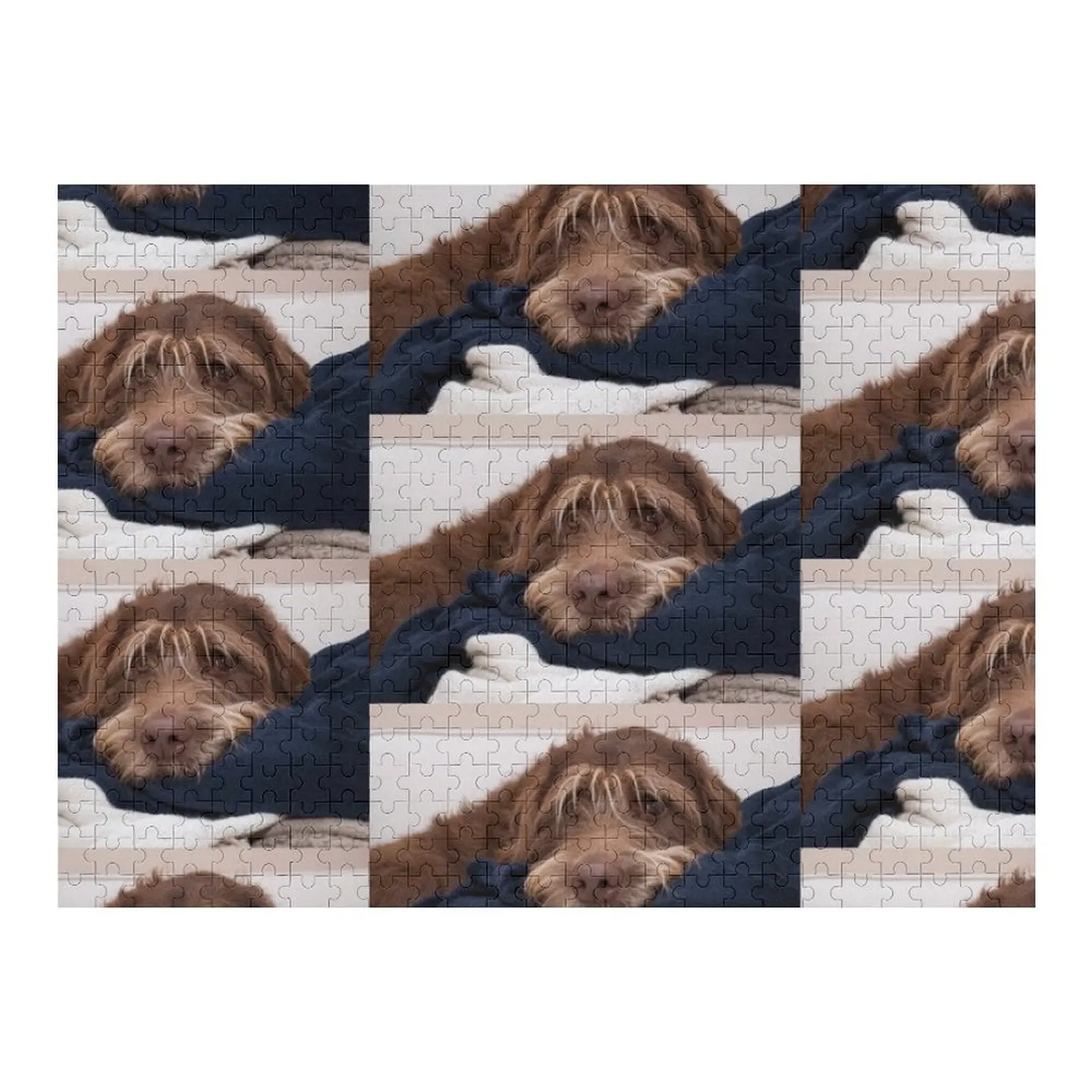 

Cuddly Labradoodle Dog Jigsaw Puzzle Wooden Name For Children Puzzle