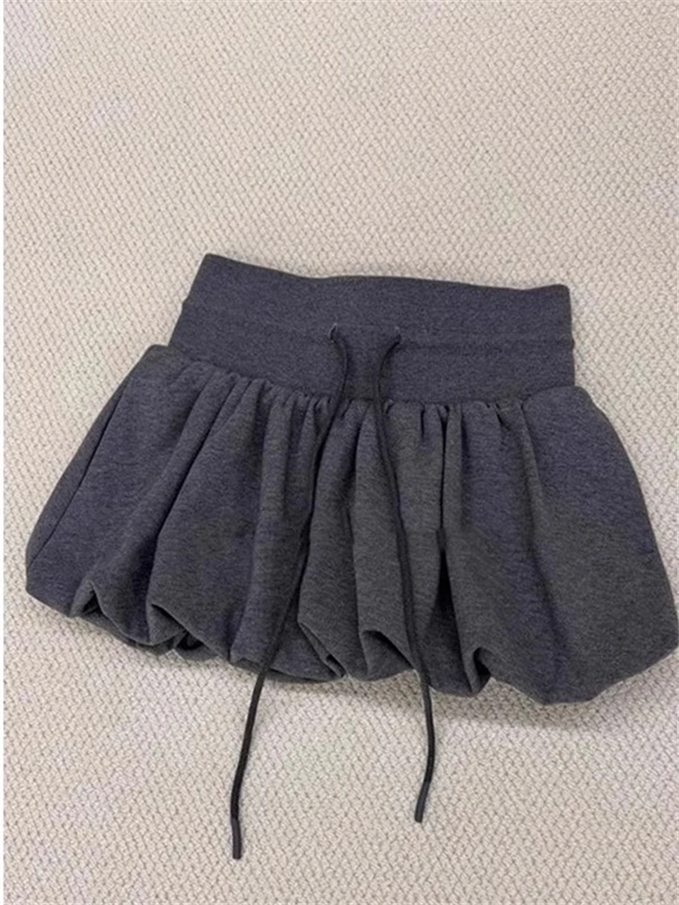 

ay Flower Bud Puffy f Skirt for Women High Waist Slimming Summer New Sle Korean Version Commute Folded Anti-Light Lant...
